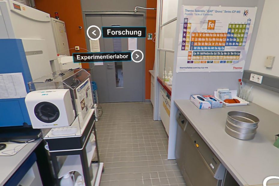 Beispielbild aus einer virtuellen Laborbegehung.